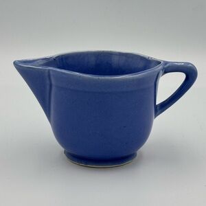 Vintage Cameron Clay Pottery Sevilla Blue Ceramic Creamer Marked USA